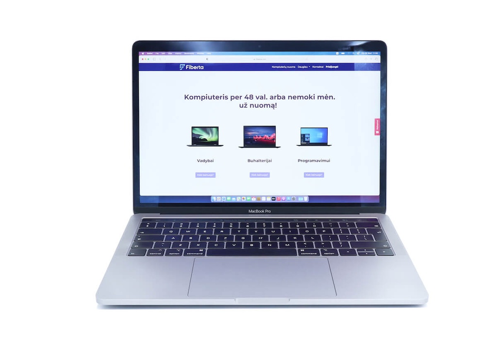 MacBook Pro 13" M1 16GB 256GB nuoma 